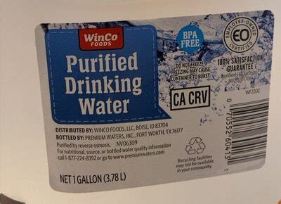 winco purified drinking water reviews